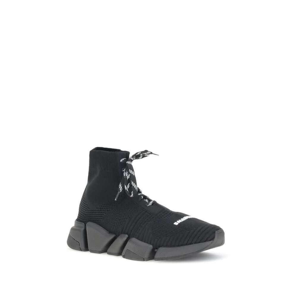 Balenciaga Black Polyester Athletic Sneakers