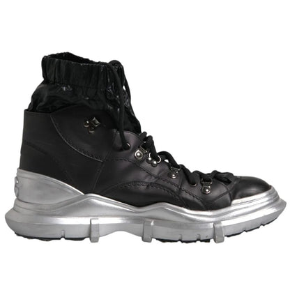 Dolce & Gabbana Black Lambskin Men Ankle Boot