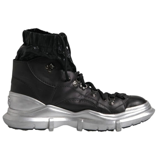 Dolce & Gabbana Black Lambskin Men Ankle Boot