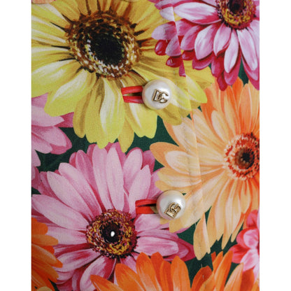 Dolce & Gabbana Multicolor Daisy Print Floral Fantasy Jacket