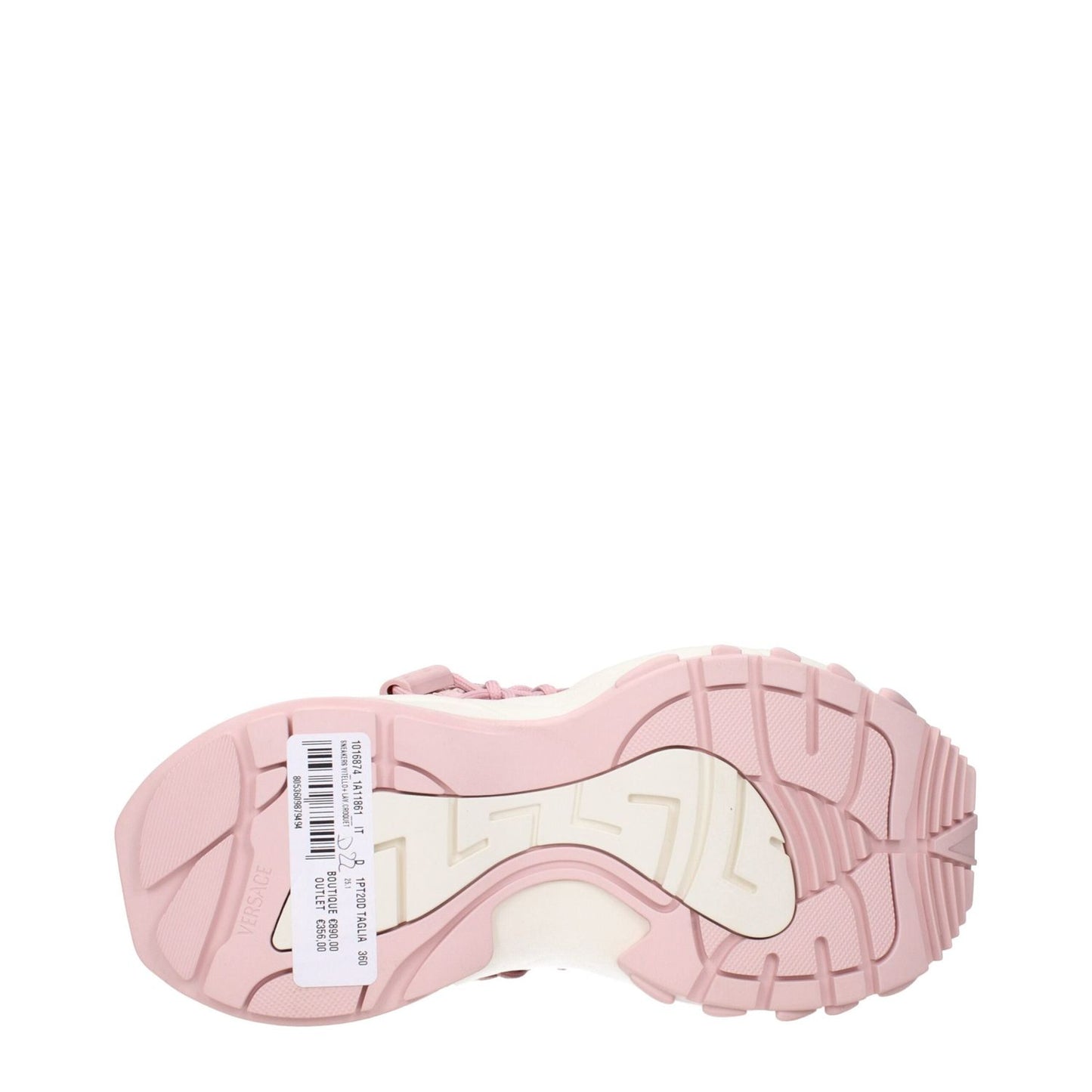 Versace Pink Leather Chunky Sneakers VE-15247744925961-EU36/US6