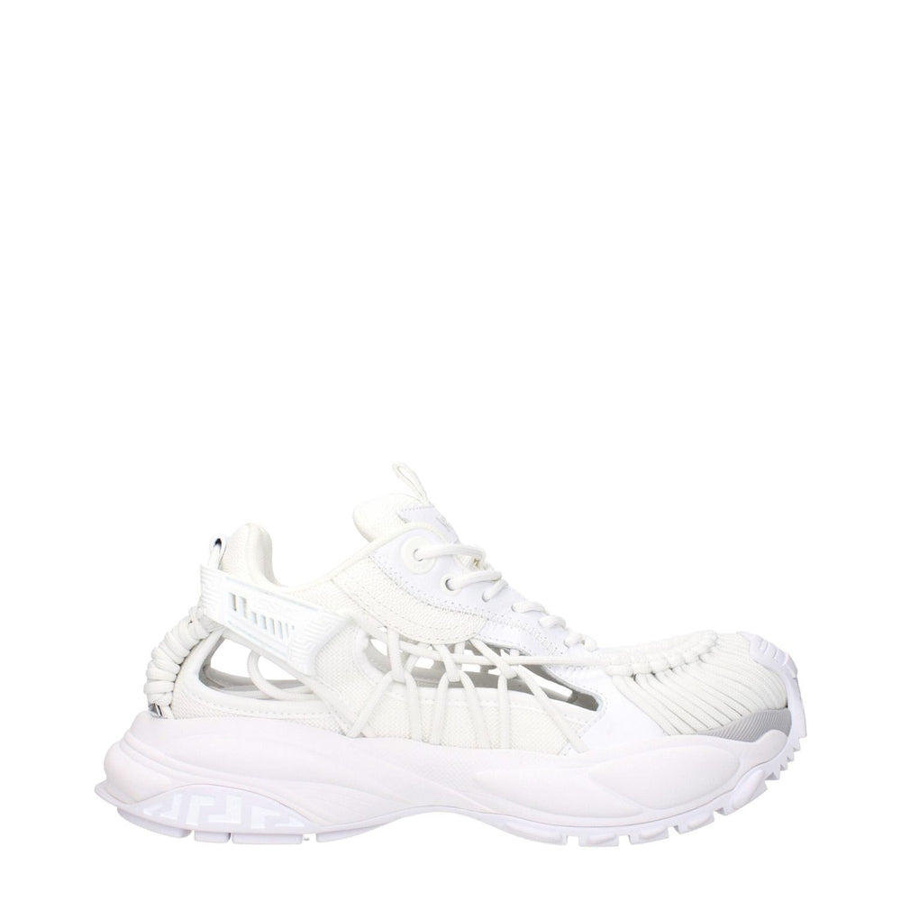 Versace White Leather Athletic Sneakers VE-15248521167113-EU39/US6