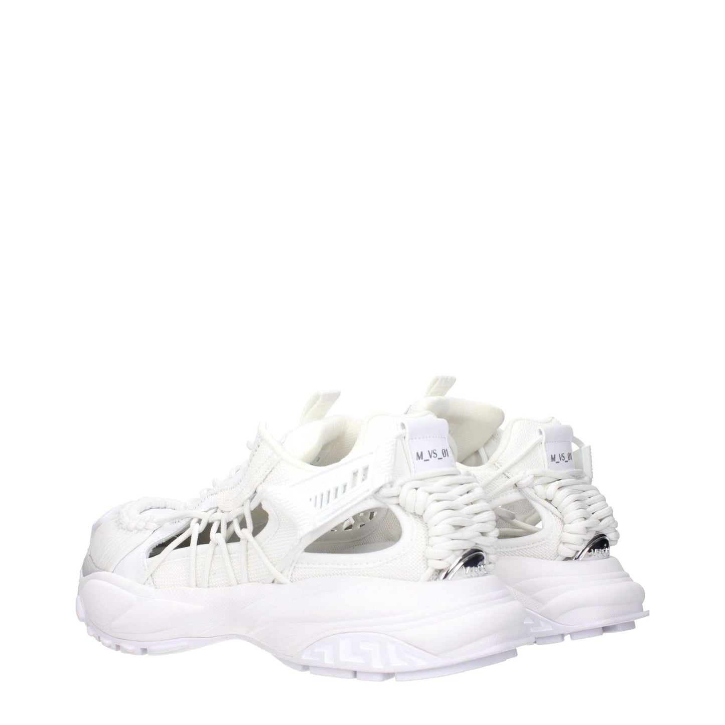 Versace White Leather Athletic Sneakers VE-15248521167113-EU39/US6