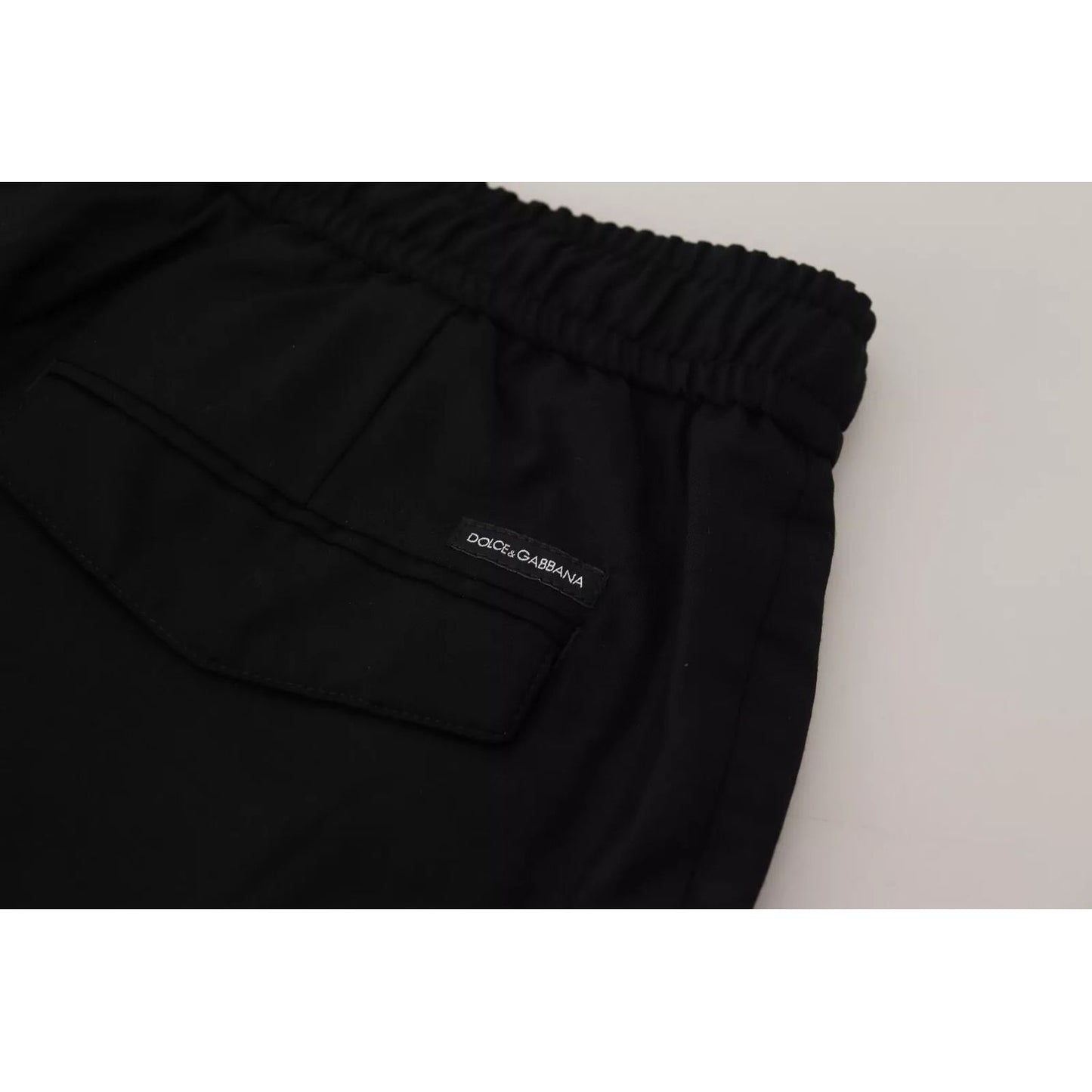 Dolce & Gabbana Black Jogger Wool Jogging Trouser Dolce & Gabbana
