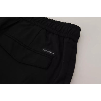 Dolce & Gabbana Black Jogger Wool Jogging Trouser Dolce & Gabbana