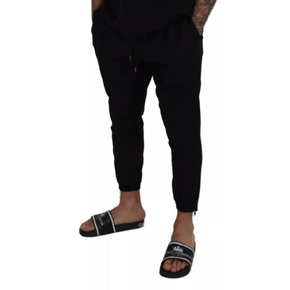 Dolce & Gabbana Black Jogger Wool Jogging Trouser Dolce & Gabbana