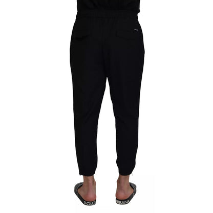 Dolce & Gabbana Black Jogger Wool Jogging Trouser Dolce & Gabbana