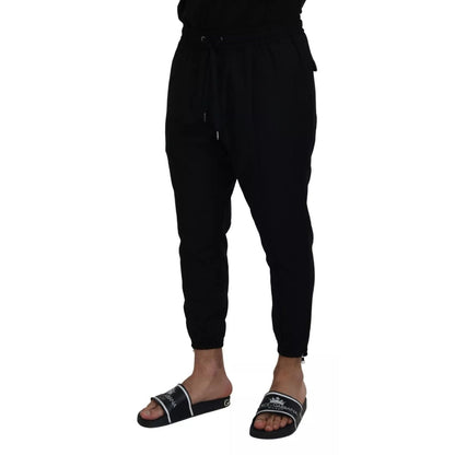 Dolce & Gabbana Black Jogger Wool Jogging Trouser Dolce & Gabbana