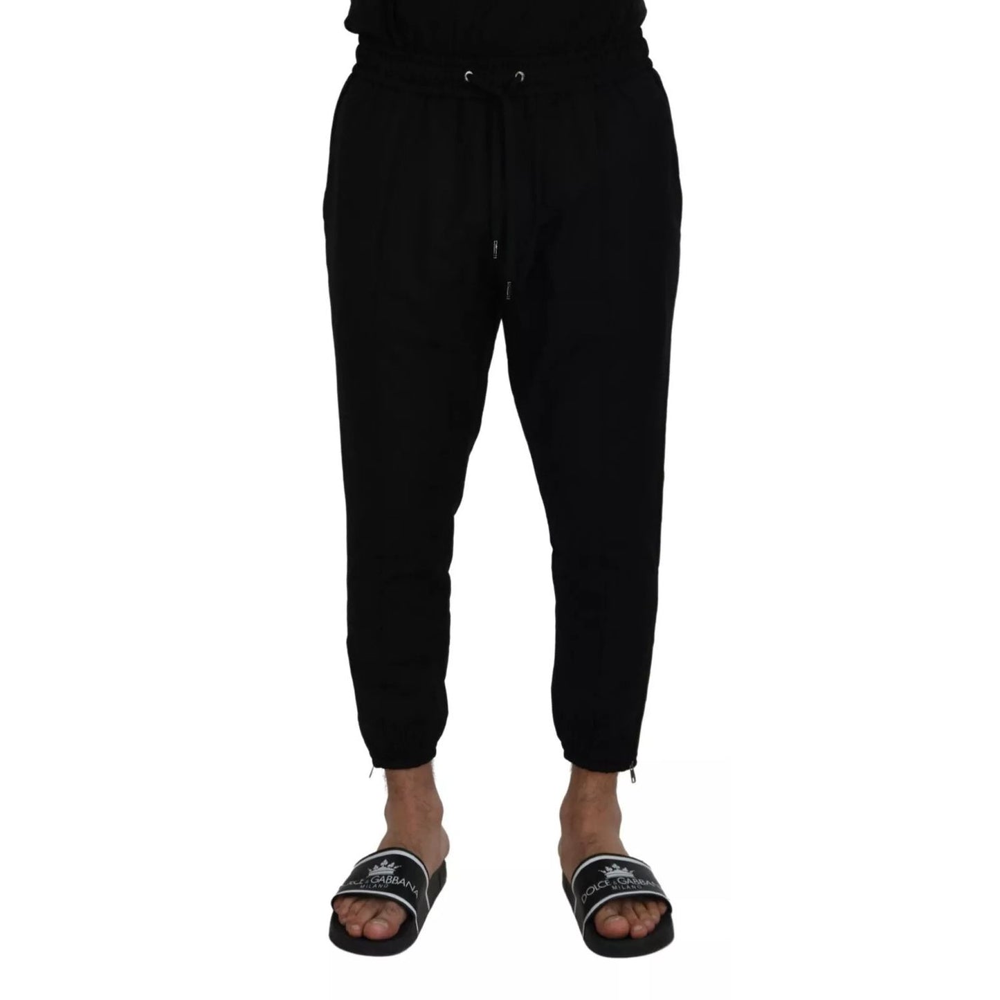 Dolce & Gabbana Black Jogger Wool Jogging Trouser Dolce & Gabbana