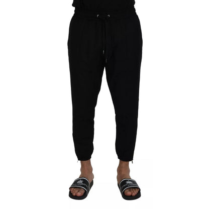 Dolce & Gabbana Black Jogger Wool Jogging Trouser Dolce & Gabbana