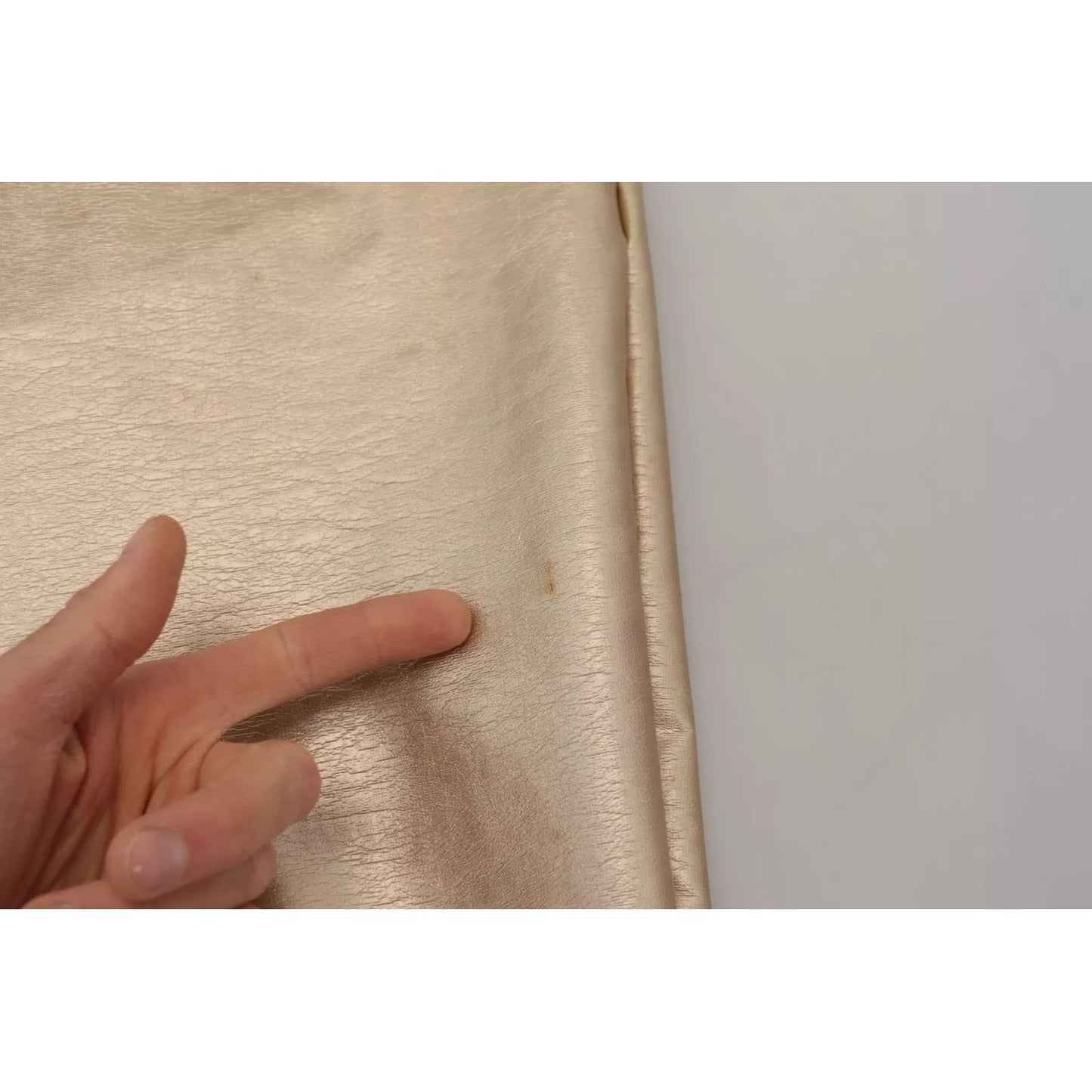 Dolce & Gabbana Metallic Gold Polyester StraightTrouser Pants Dolce & Gabbana