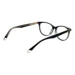 Polaroid Black Women Glasses Frame, black acetate full-rim style with oval lenses, spring hinge, comes with branded case.