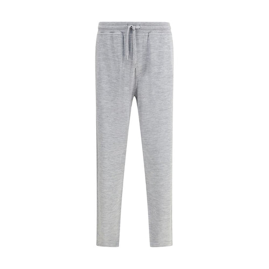 Brunello Cucinelli Gray Cashmere Athletic Pants