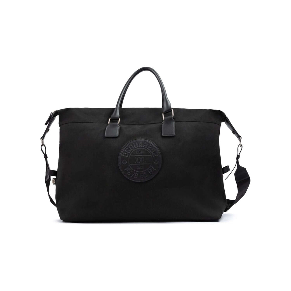 Dsquared² Black Fabric Weekend Travel Bag