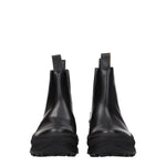 Jil Sander Black Leather Ankle Boots JI-8547355132169-EU40/US7