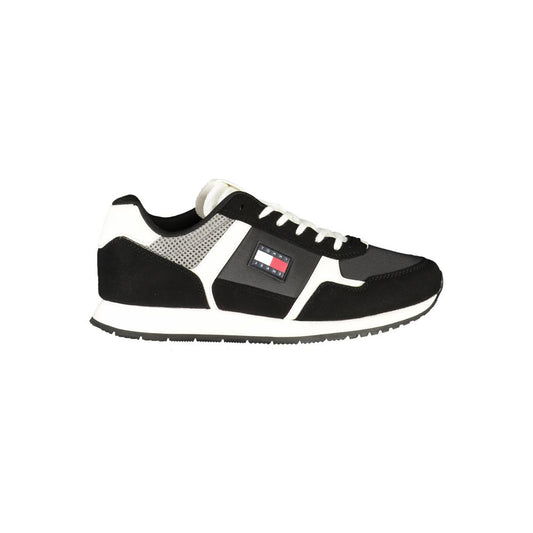 Tommy Hilfiger Black Polyester Men Sneaker