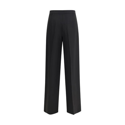 Giorgio Armani Black Silk Casual Pants