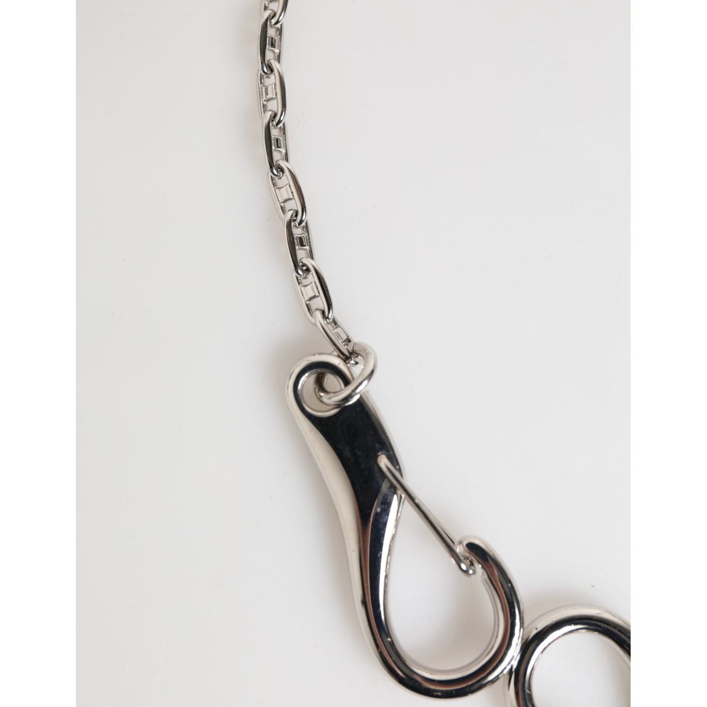 Dolce & Gabbana Silver DG Logo Key Holder Keychain Bag Charm Keyring Dolce & Gabbana