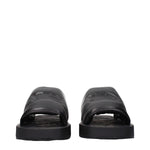Burberry Black Leather Slippers Sandals BU-15265295040777-EU43/US10