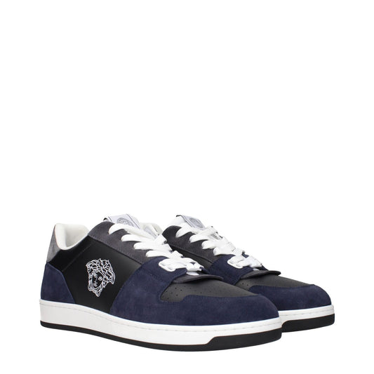 Versace Blue Leather Sneakers VE-15265229930761-EU46/US13