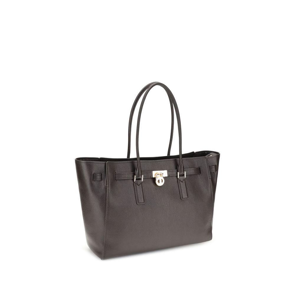 Front view with bag zipped and handles upright.