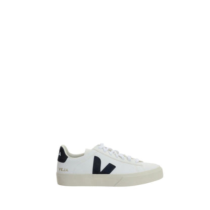 Veja White Calf Leather Bos Taurus Low Top Sneakers