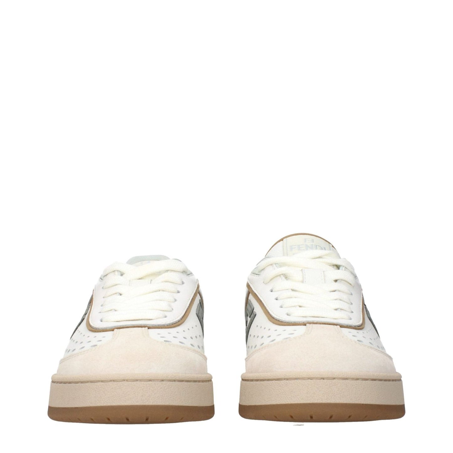 Fendi White Leather Low Tops FE-15268554244361-EU36.5/US6.5