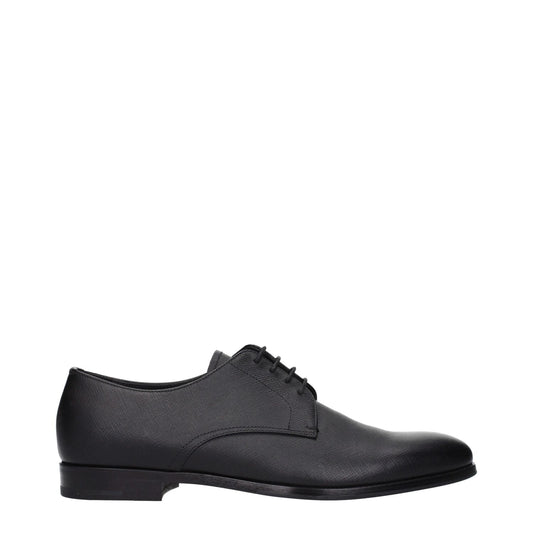 Prada Black Leather Oxfords And Derbies PR-15270615023881-7