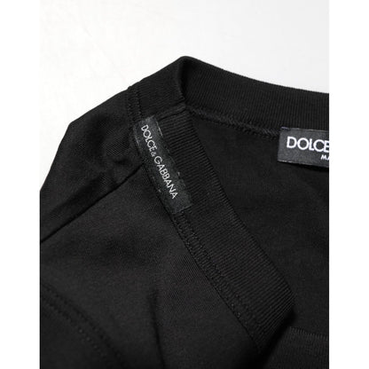 Dolce & Gabbana Black Cotton Sleeveless Underwear Men Tank Top