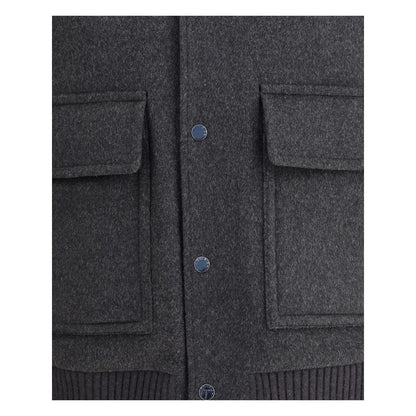 Woolrich Gray Polyester Bomber