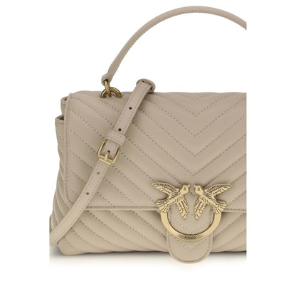 PINKO Beige Calf Leather Bos Taurus Wallet