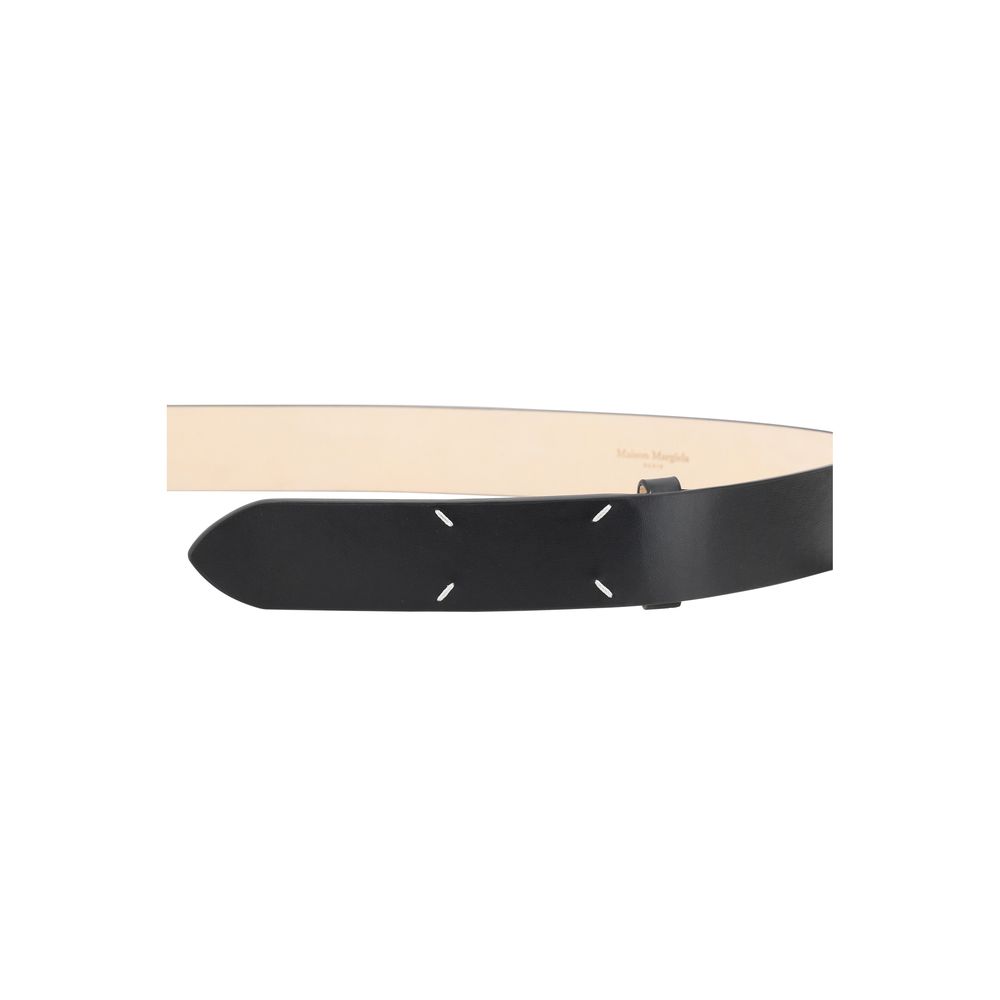 Margiela Black Calf Leather Bos Taurus Regular Belt