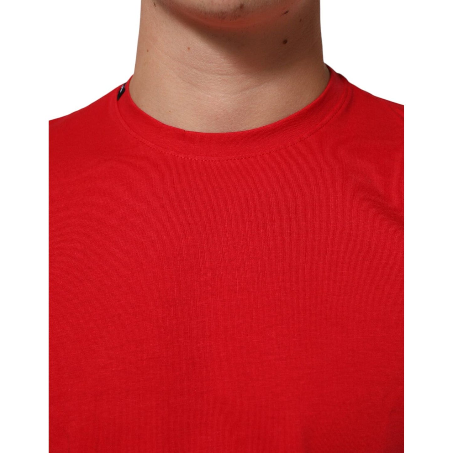 Dolce & Gabbana Red Goodluck 2023 Cotton Crew Neck T-shirt