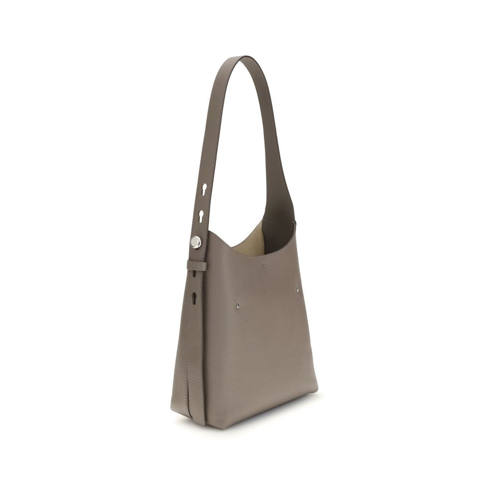 Front view with bag zipped and handles upright.