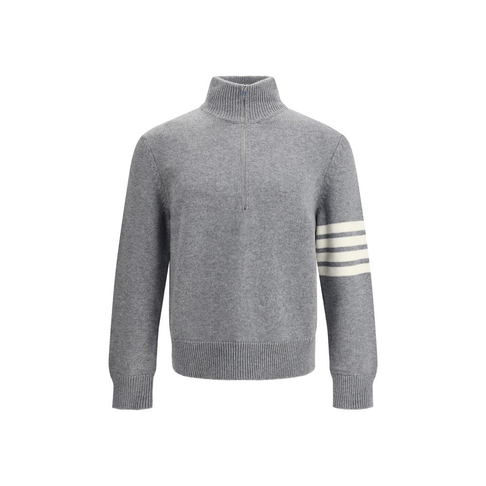 Thom Browne Gray Fleece Wool Sweatshirt