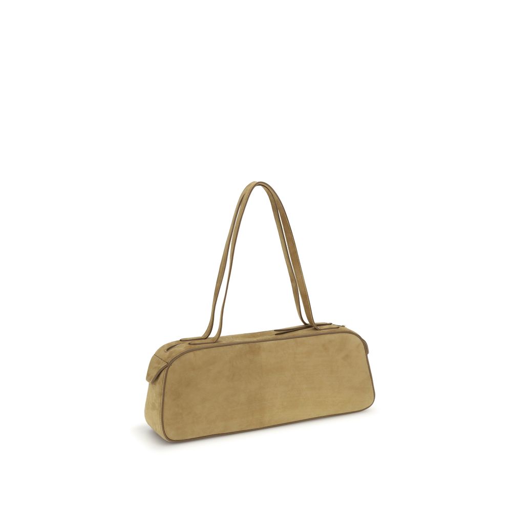 Front view with bag zipped and handles upright.