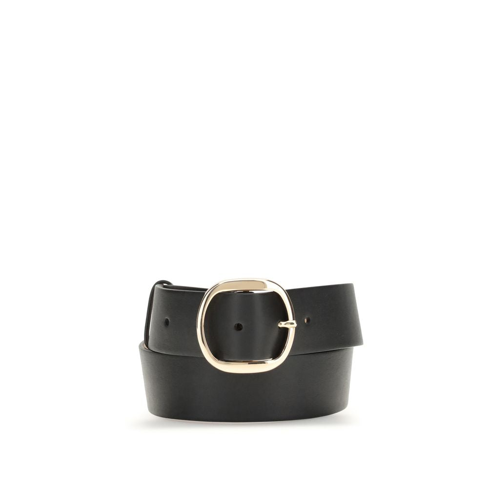 Gabriela Hearst Black Leather Regular Belt