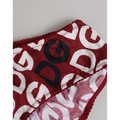 Dolce & Gabbana Bordeaux DG Logo Slip Bottom Brief Underwear
