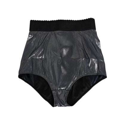 Dolce & Gabbana Gray Silk Stretch Slip Girdle Panty Underwear