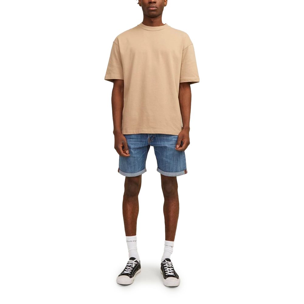 Jack Jones Blue Cotton Bermuda Shorts