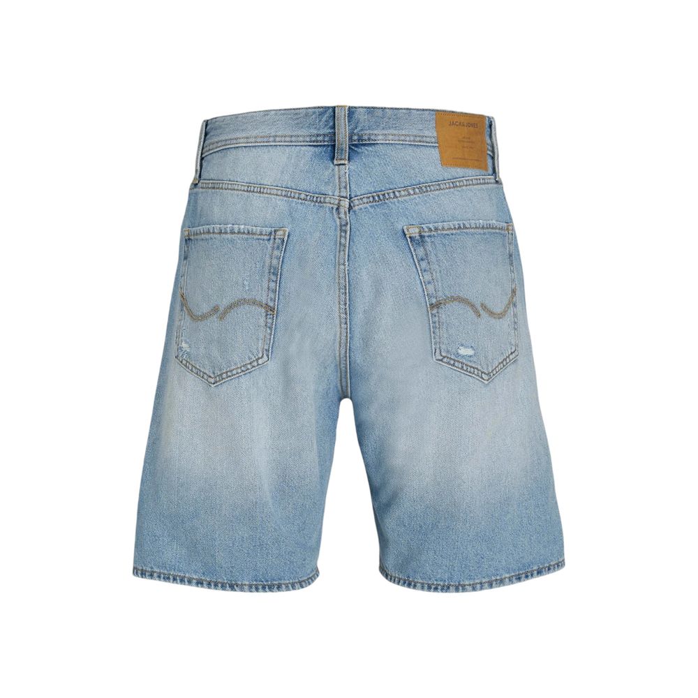 Jack Jones Light Blue Cotton Bermuda Shorts
