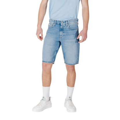 Calvin Klein Jeans Blue Cotton Bermuda Shorts Calvin Klein Jeans