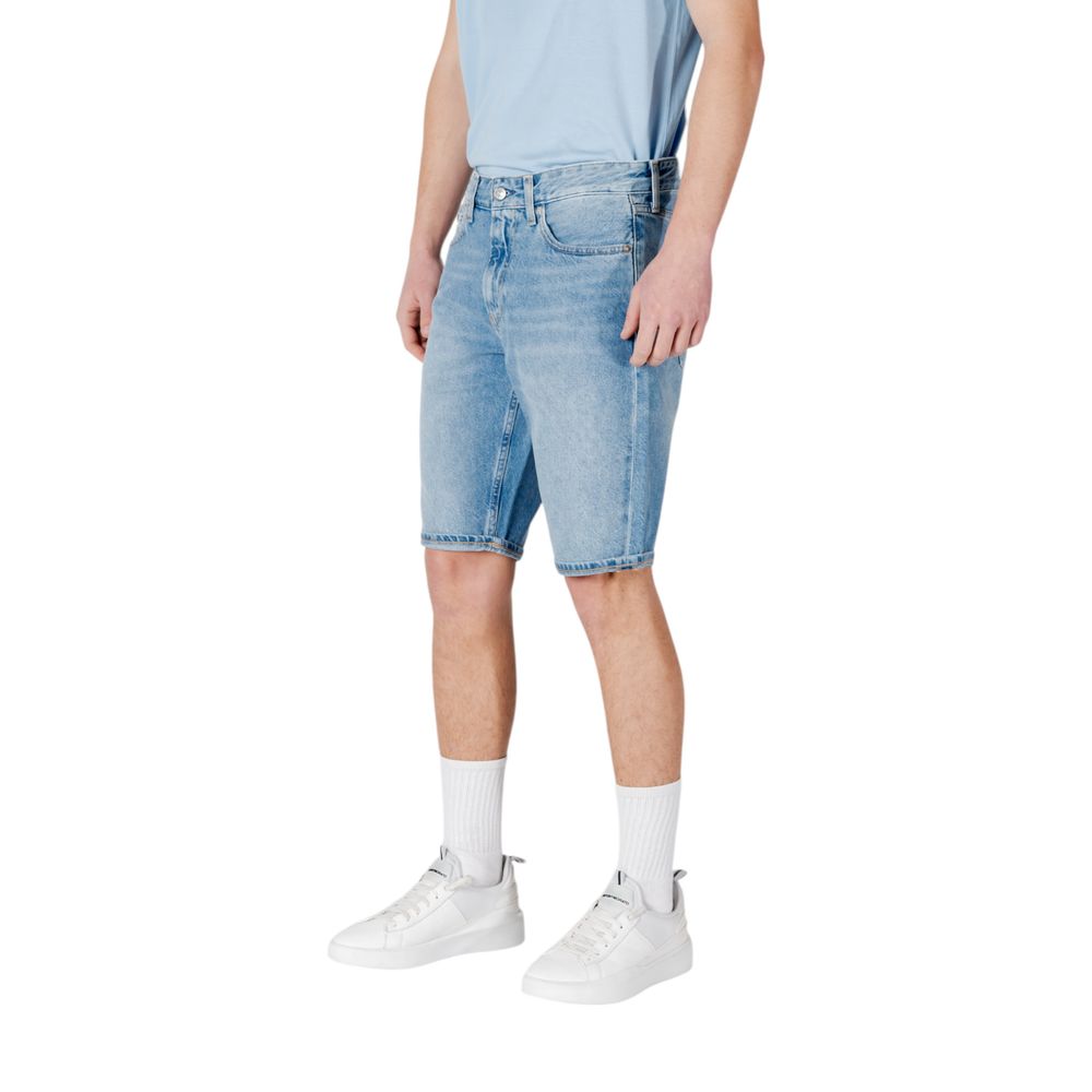 Calvin Klein Jeans Blue Cotton Bermuda Shorts Calvin Klein Jeans