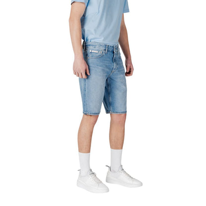 Calvin Klein Jeans Blue Cotton Bermuda Shorts Calvin Klein Jeans