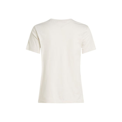 Calvin Klein Jeans Beige Recycled Cotton T-Shirt Calvin Klein Jeans