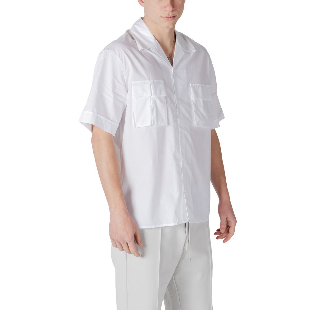 Antony Morato White Lyocell Shortsleeve Shirt