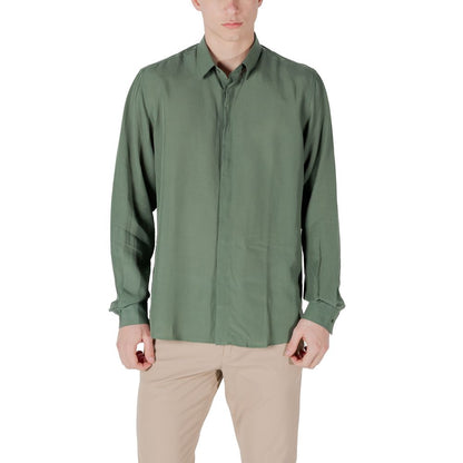 Antony Morato Green Lyocell Shirt