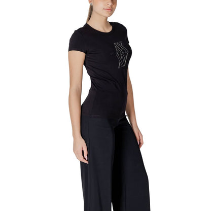 Armani Exchange Black Cotton T-Shirt Armani Exchange