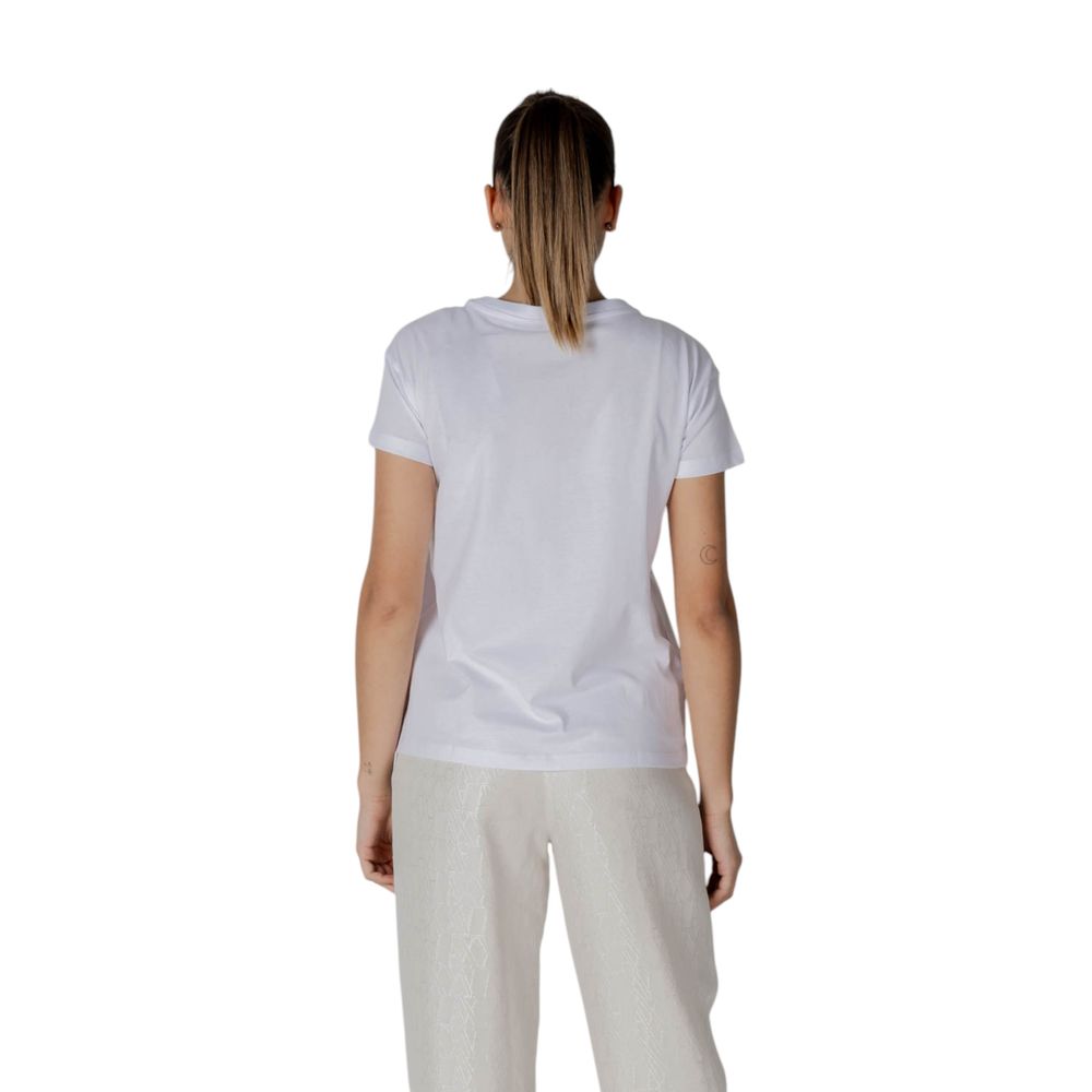 Armani Exchange White Cotton T-Shirt Armani Exchange
