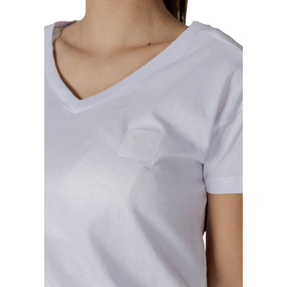 Armani Exchange White Cotton T-Shirt Armani Exchange